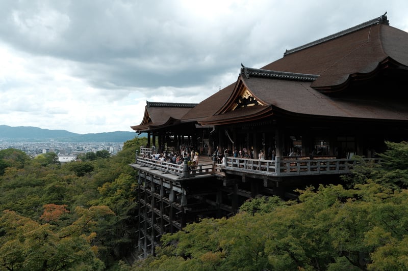 清水の舞台と京都の街