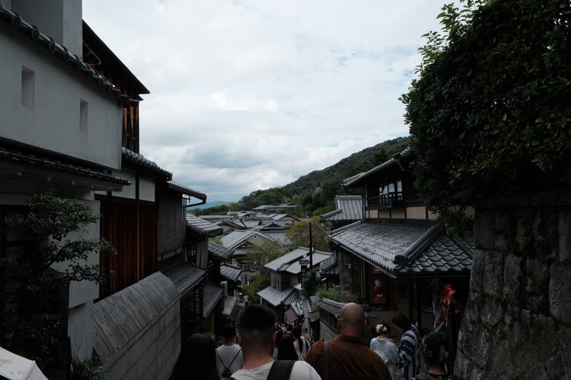 二年坂 石畳の坂道